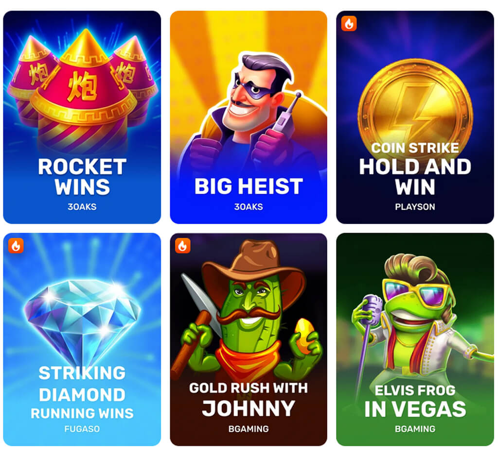 Spinrise beliebte Spiele auf dem Desktop Spinrise beliebte Spiele auf dem Desktop